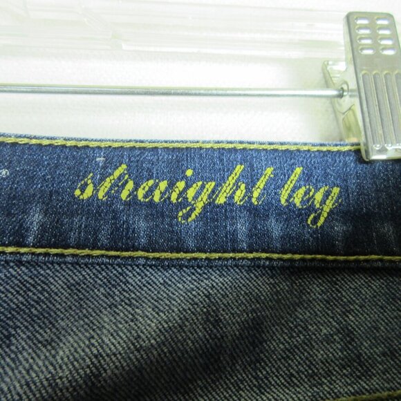7 for all mankind Straight Leg Jeans Size 28 Medium Wash Low Rise - Picture 3 of 15